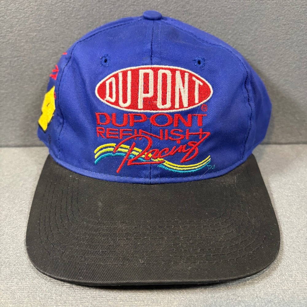 Jeff Gordon #24 Dupont‎ Refinish Racing Hat Blue Chase NASCAR Vintage Y2K Snap